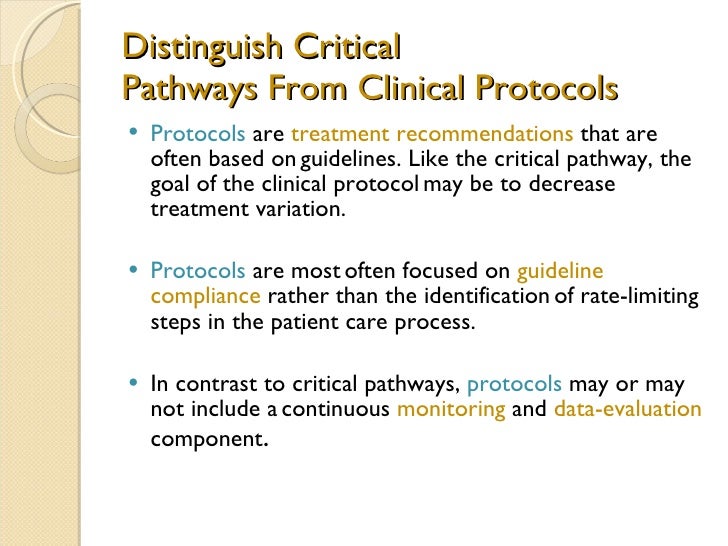 critical pathway template