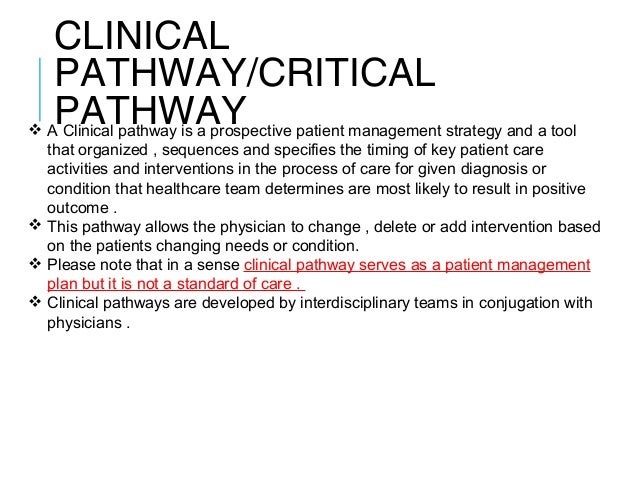 clinical pathway definition