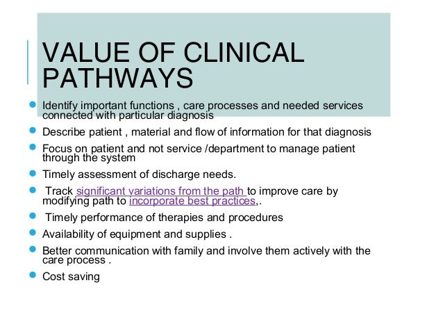 clinical pathway definition