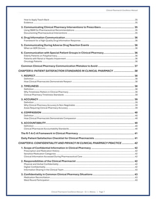 Clinical Pharmacist Excellence Manual – Global Standards for Patient ...