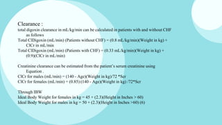 Clinical pharmacokinetic aspects of digoxin | PPT