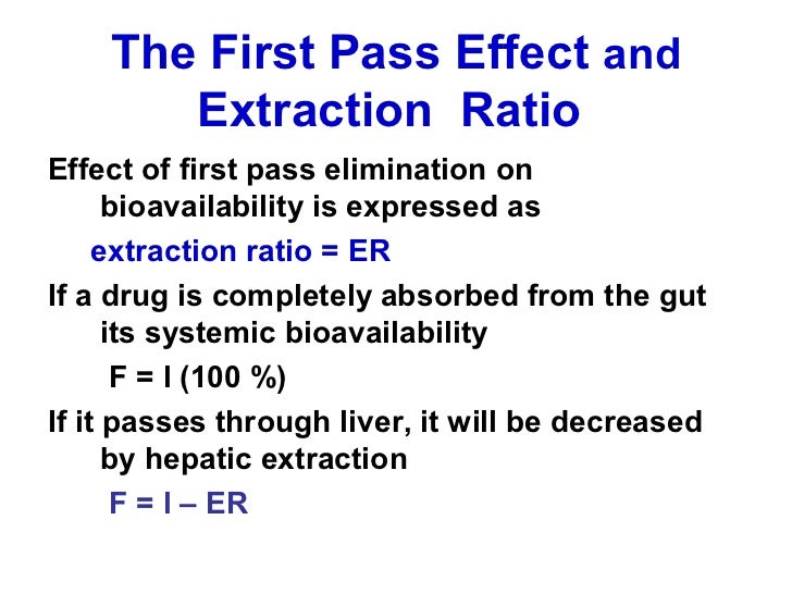 Clinical pharmaco 1 bioavailability, 1st pass, renal clearan…