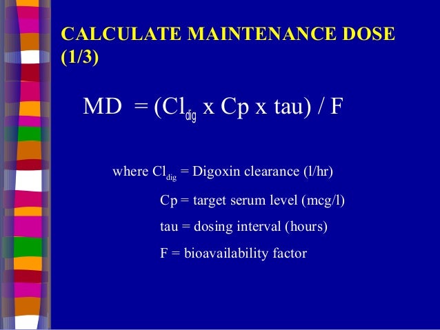 Digoxin Dose Calculator