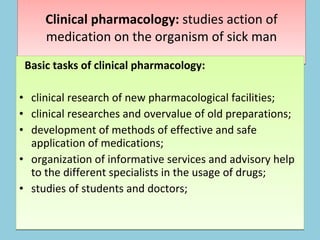 Clinical pharmacology.Basics. | PPT