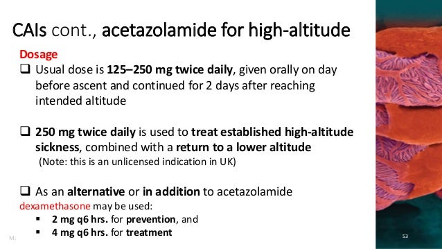 Diamox Dose Metabolic Alkalosis