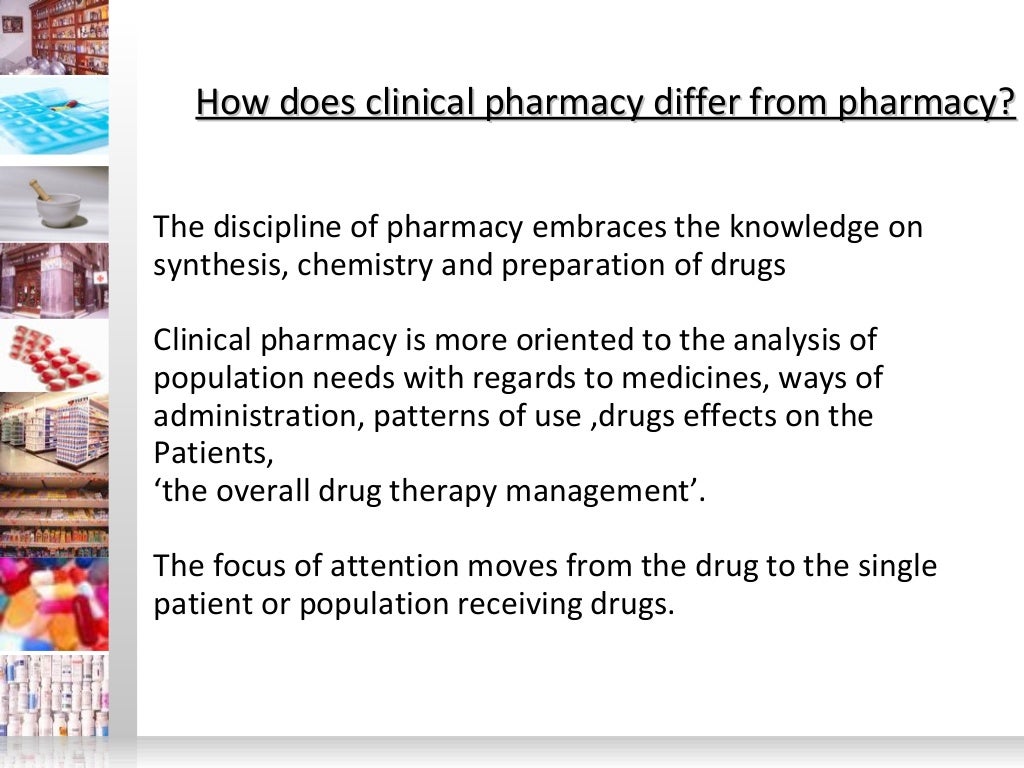 Clinical pharmacy