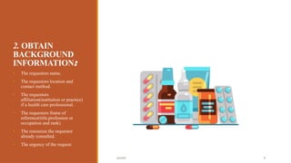 Systemic approaches in answering drug information queries (DIC) | PPTX