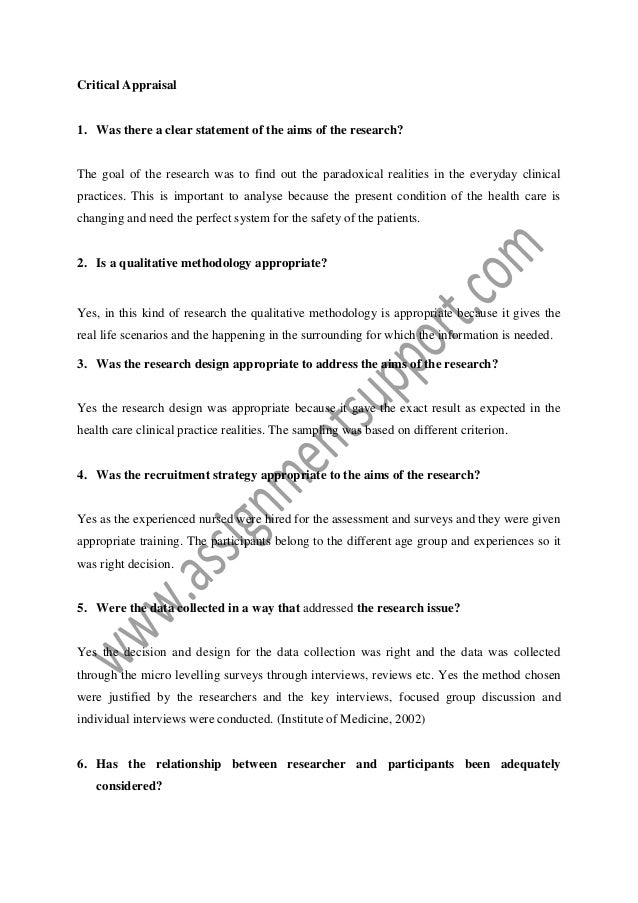 Example of practical research topic image