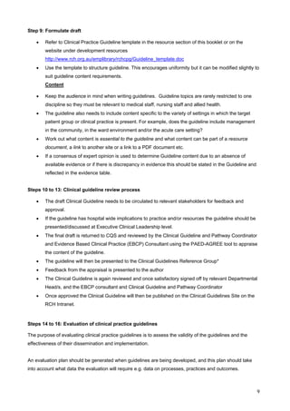 Clinical practice guidelines | PDF