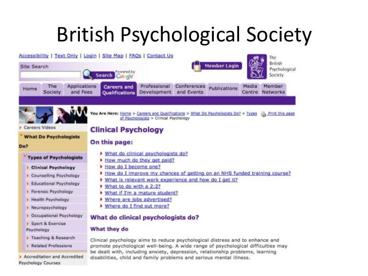 Clinical psychology clearing house