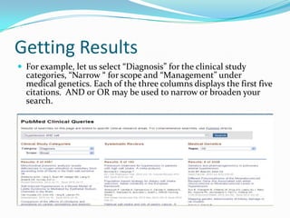 Clinical Query Example Clinical queries version 5 | PPTX