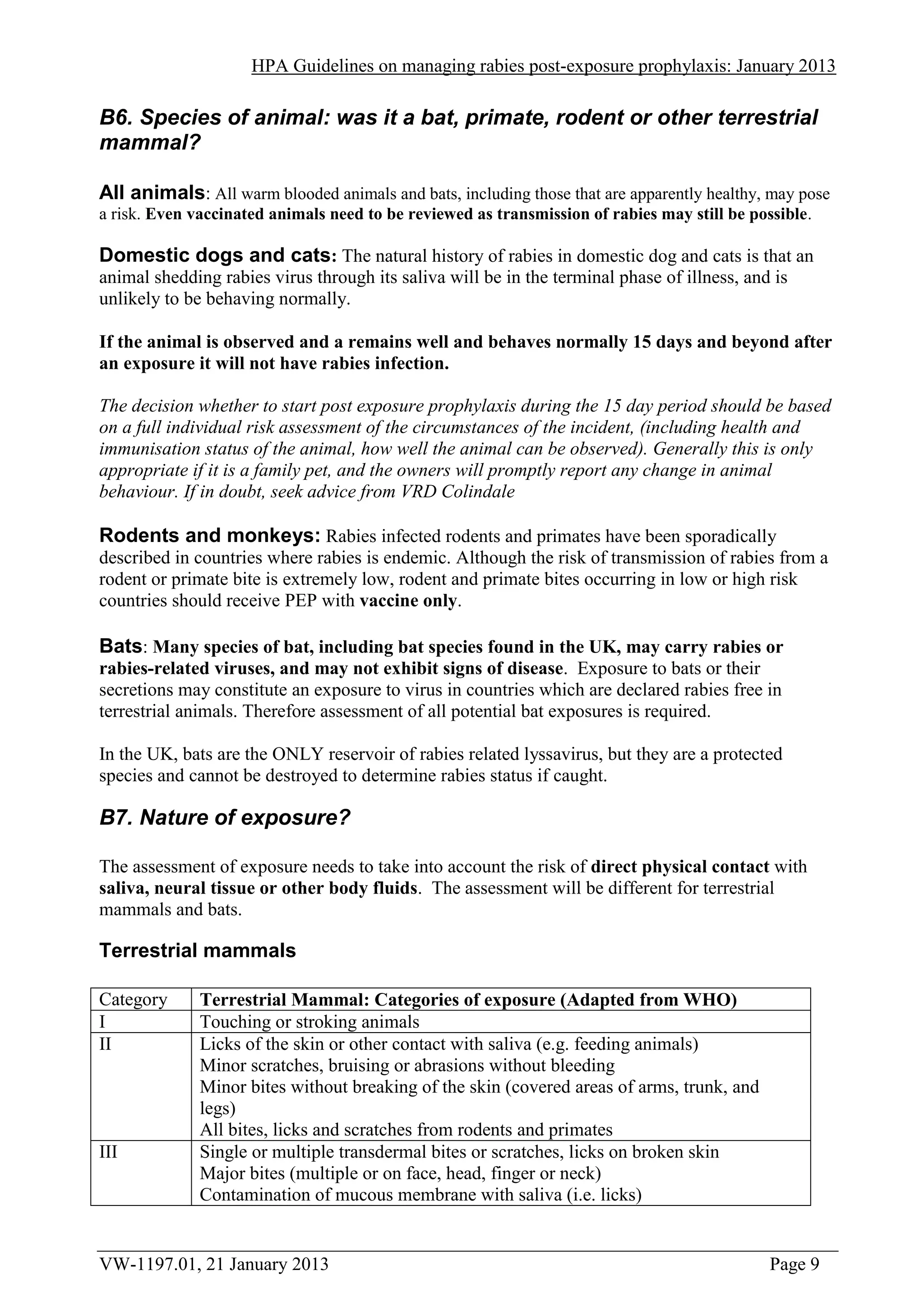 Clinical rabies service jan 2013 final | PDF