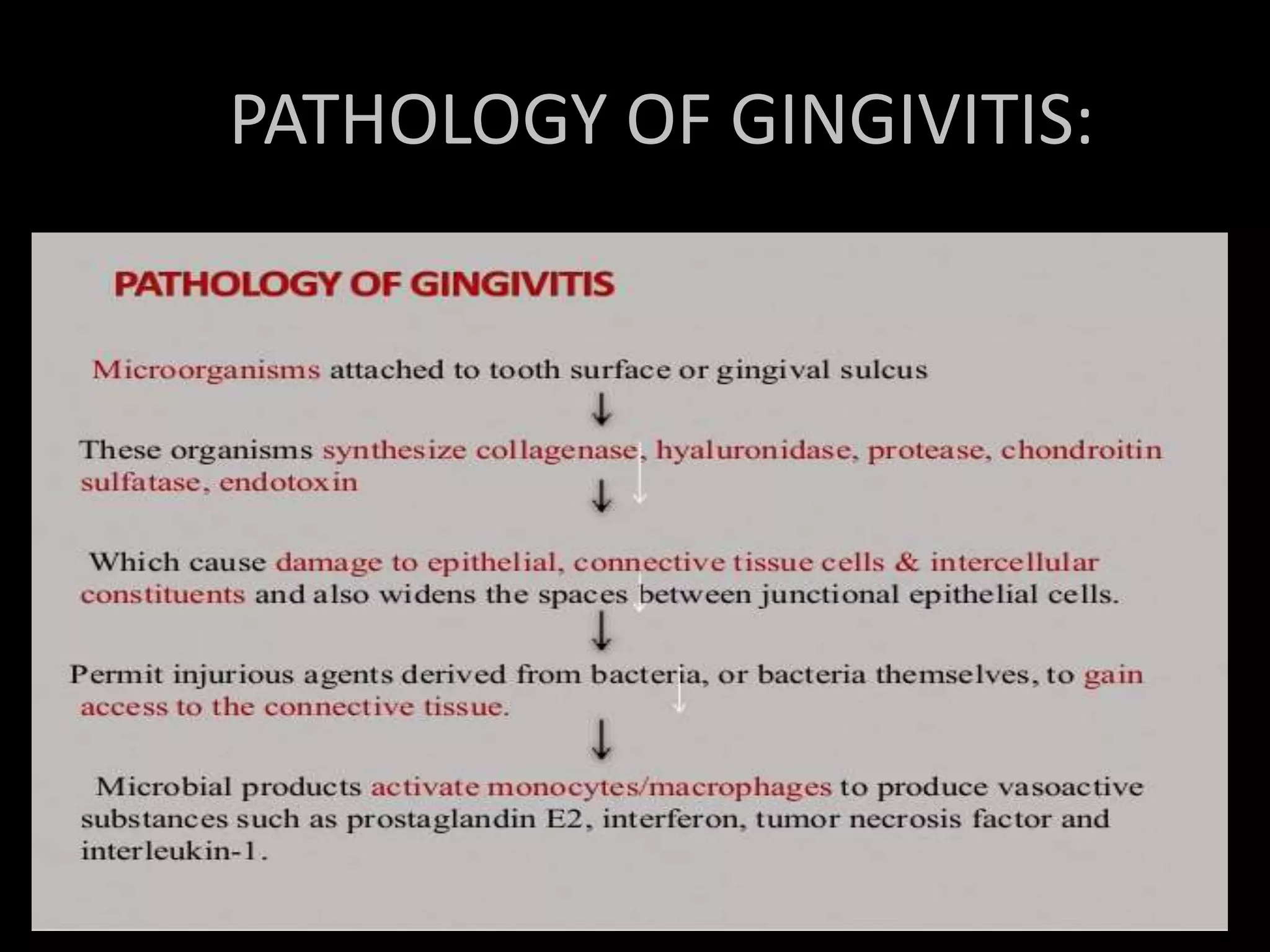 Clinical reatures of gingivitis | PPTX