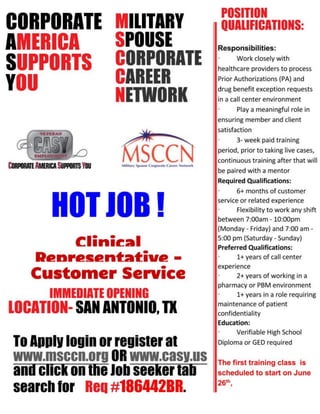 Clinical representative - San Antonio, TX