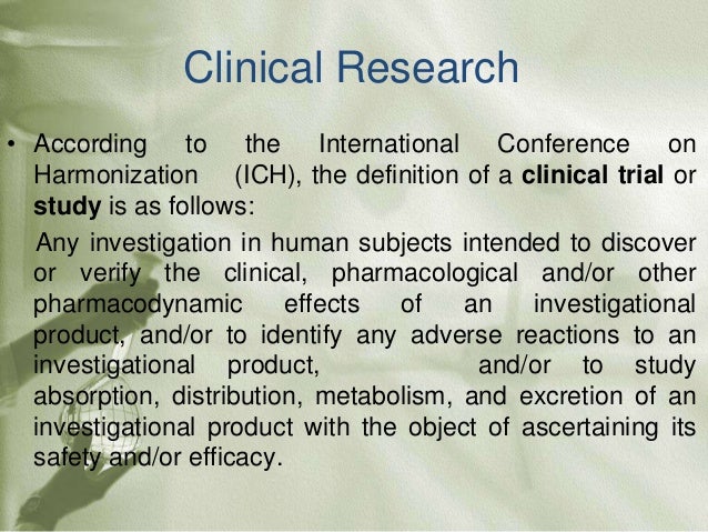 clinical research definition