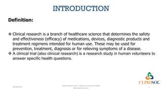 What is clinical research | PDF