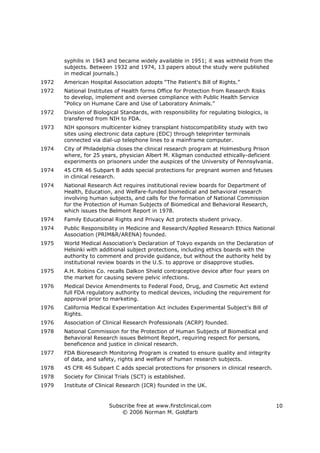 Clinical research milestones | PDF