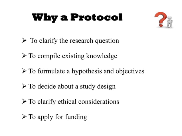Writing of Research protocol | PPT