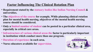 clinical rotation plan ppt. nursing education | PPTX