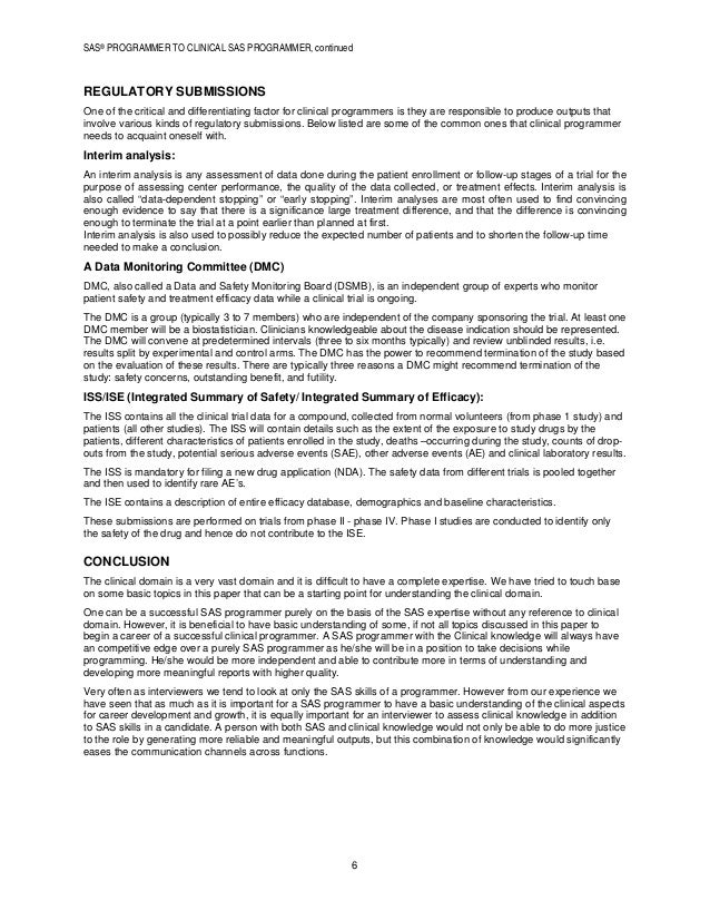 sas resume sample