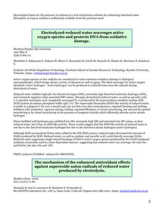 Clinical Studies And Research On Electrolyzed Water