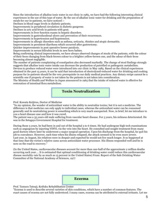 Clinical Studies And Research On Electrolyzed Water