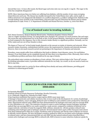 Clinical Studies And Research On Electrolyzed Water