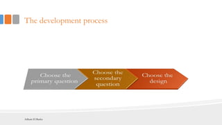 The development process
Adham El Basha
 