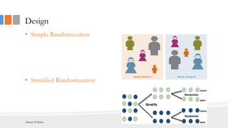 Design
• Simple Randomization
• Stratified Randomization
Adham El Basha
 