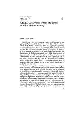 Clinical supervision | PDF