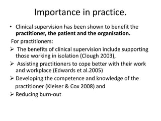 Clinical supervision unit 1 | PPTX