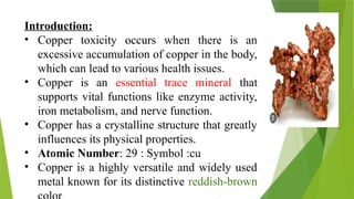 CLINICAL SYMPTOMS AND MANAGEMENT OF COPPER POISONING.pptx