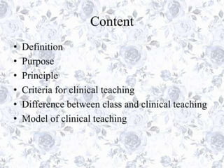 clinical teaching methods 2.ppttttttttttt | PPTX