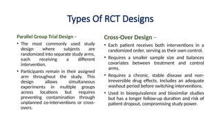 Parallel Design Under Rct Clinical Trial Design_observational Studies.pptx