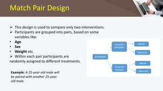 Matching Design Clinical trial designs | PPTX