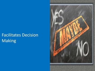 Facilitates Decision
Making
 