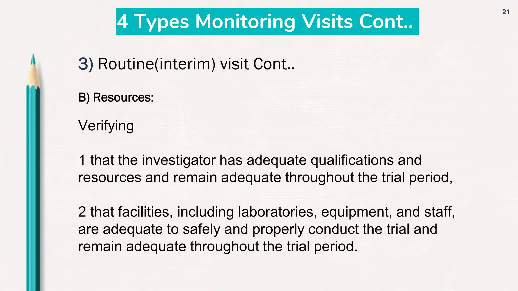 Clinical trial monitoring | PPTX