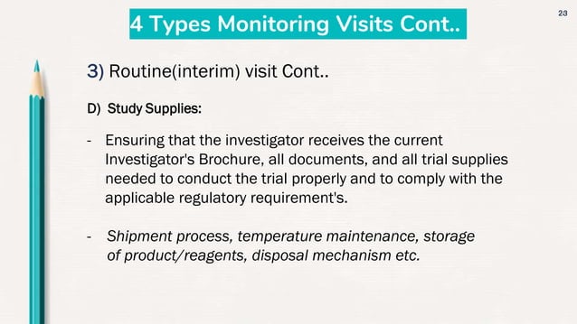 Clinical trial monitoring | PPTX
