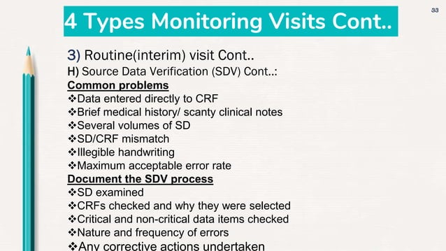 Clinical trial monitoring | PPTX