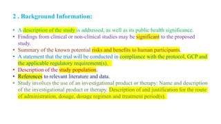 Developing Clinical Trial Protocol, GCP obligations and ...
