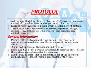 Clinical Trial Protocol | PPTX
