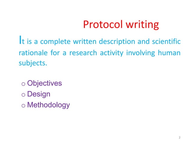 Clinical trial protocol development | PPTX