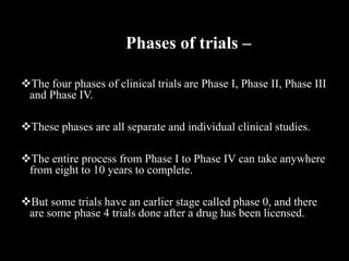 Clinical trials and evidence | PPTX