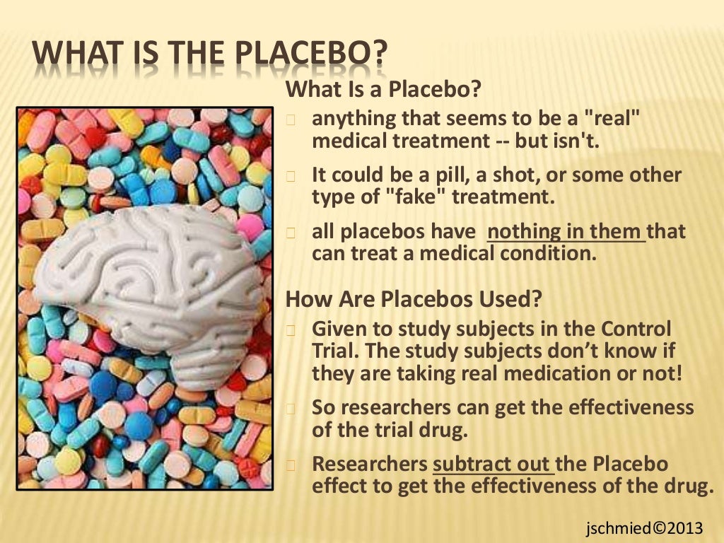 Clinical trials placebo effect