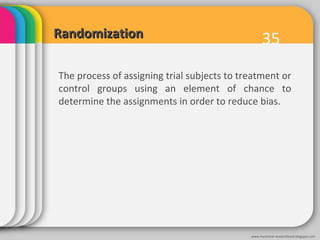 Clinical trials: Terminology | PPT