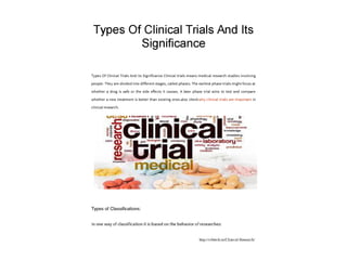 Clinical Tial and its types