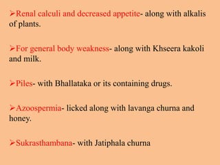Clinical uses of abhraka bhasma | PPTX