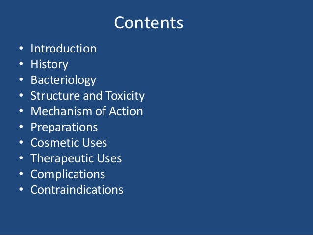 Clinical Use Of Botulinum Toxins In Omfs