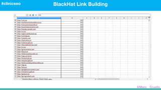 BlackHat Link Building#clinicseo
@Marc__Cruells
 