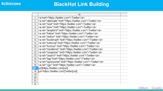 BlackHat Link Building#clinicseo
@Marc__Cruells
 